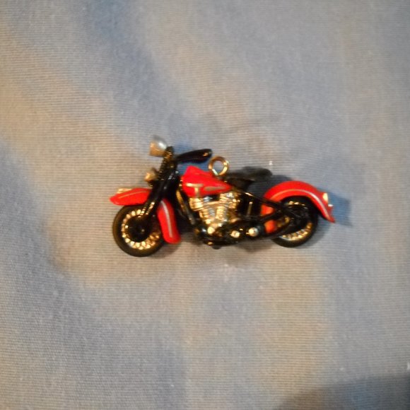 Vintage 2003 Hallmark Mini Ornament Harley-Davidson -1948 Panhead Motorcycle, #5 - Picture 2 of 7